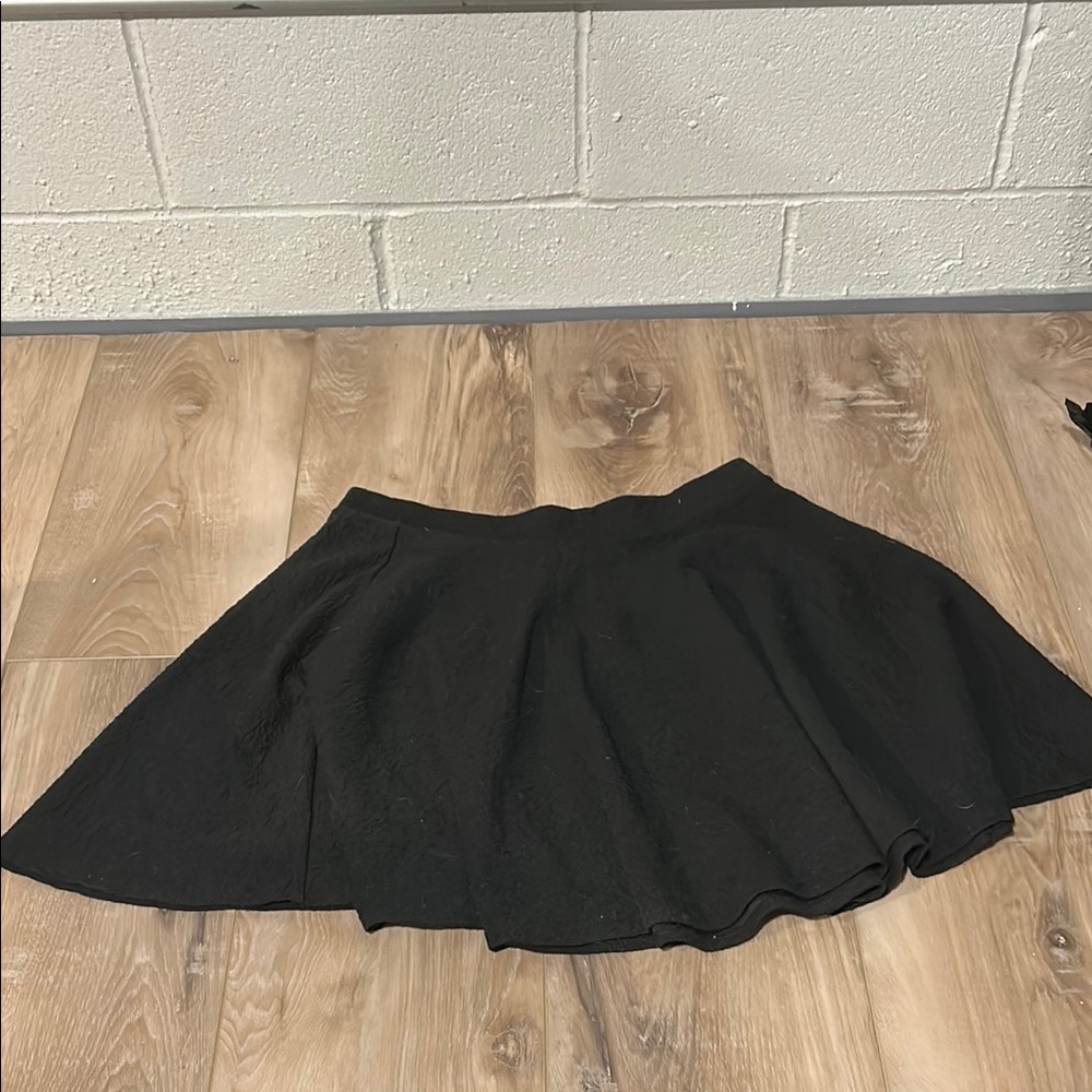 LC Lauren Conrad Black Skater Mini Skirt